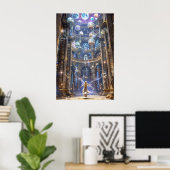 The Celestial Library: Where Magic Meets Knowledge Poster (Heimbüro)