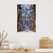 The Celestial Library: Where Magic Meets Knowledge Poster (Küche)