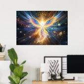 The Celestial Phoenix: Guardian of Ancient Wisdom Poster (Heimbüro)
