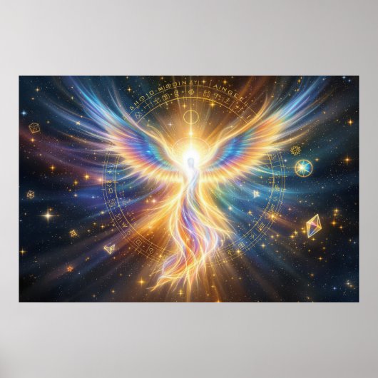 The Celestial Phoenix: Guardian of Ancient Wisdom Poster (Vorne)