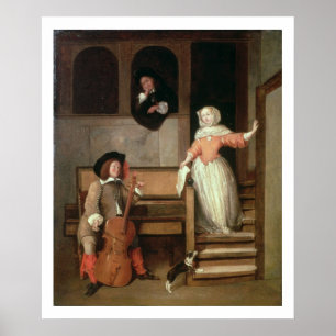 The Cello Player, c.1700 (Öl auf Leinwand) Poster