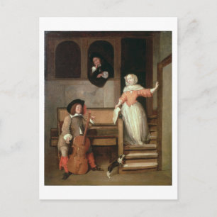 The Cello Player, c.1700 (Öl auf Leinwand) Postkarte