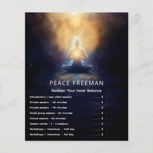 The Center Within | Achtsame Stille Flyer (Vorne)