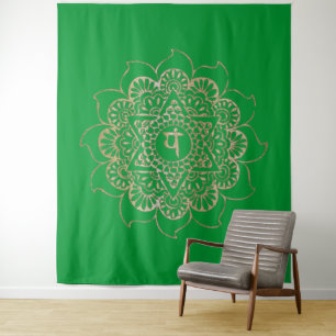 The Chakras Anahata - Tapestry Wandteppich