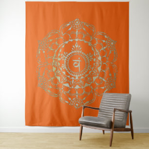 The Chakras Svaddhistana - Tapestry Wandteppich