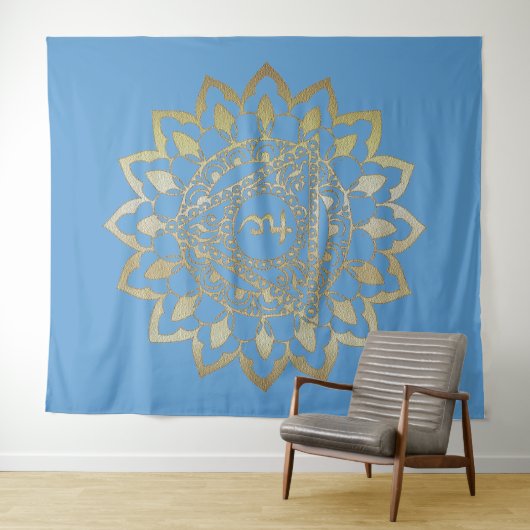 The Chakras Vishudda - Tapestry Wandteppich (Beispiel (Horizontal))