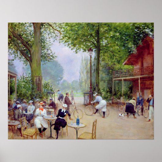 The Chalet du Cycle in the Bois de Boulogne Poster (Vorne)