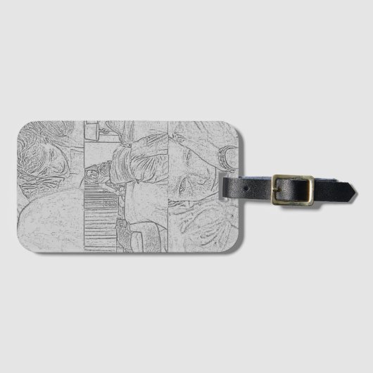 The Challengers Art and Tashi (Light Gray) Gepäckanhänger (Vorderseite (Horizontal))