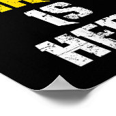 The Champ Is Here Motivational Chamonship Chamon  Poster (Ecke)