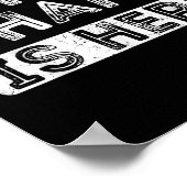 The Champ Is Here Srt Motivational Funny Martial A Poster (Ecke)