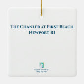The Chanler at First Beach Newport RI Ornament (Rückseite)