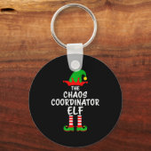 The Chaos Coordinator Elf Matching Family Christma Schlüsselanhänger (Vorderseite)