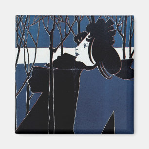 The Chap-Book ~ Blaue Dame Magnet