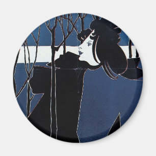 The Chap-Book ~ Blaue Dame Magnet