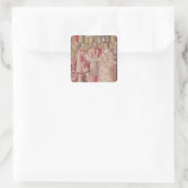 The Charles V Tapestry Quadratischer Aufkleber (Tasche)