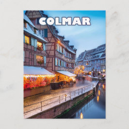 The charm of the Colmar Christmas market Postkarte