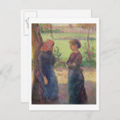 The Chat, C.1892 Postkarte (Vorne/Hinten)