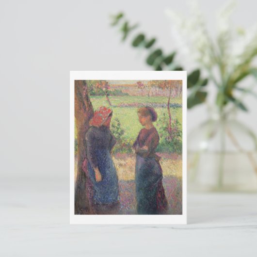 The Chat, C.1892 Postkarte (Stehend Vorderseite)