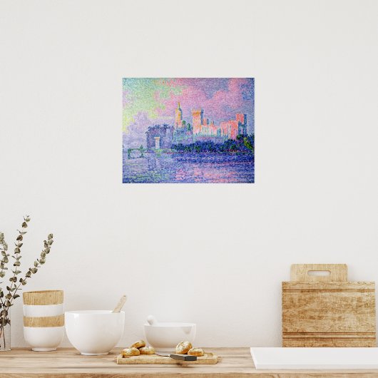 The Chateau des Papes, Avignon, 1900 Poster (Küche)