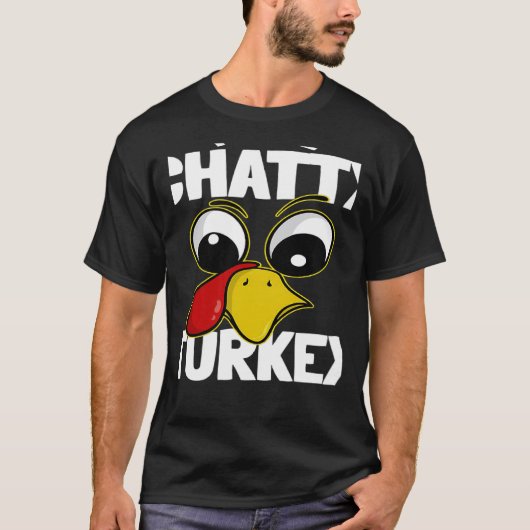 The Chatty Turkey Family Group Matching Thanksgivi T-Shirt (Vorderseite)
