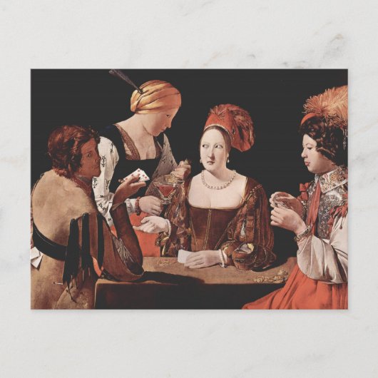 The Cheat (mit dem As of Diamonds) - 1635 Postkarte (Vorderseite)