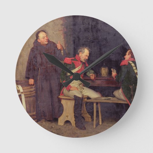 The Cheat (oil on canvas) (one of pair - See 19572 Runde Wanduhr (Vorderseite)