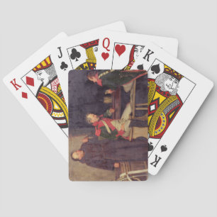 The Cheat (oil on canvas) (one of pair - See 19572 Spielkarten