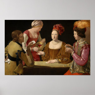 The Cheat with the Ace of Clubs by La Tour Poster