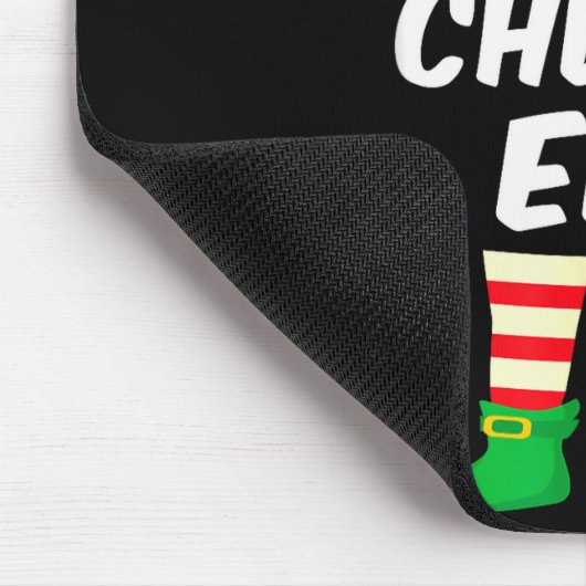 The Cheese Elf Family Matching Funny Christmas Cos Mousepad (Ecke)