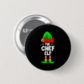 The Chef Elf Shirt Matching Family Chef Christmas Button (Vorne & Hinten)