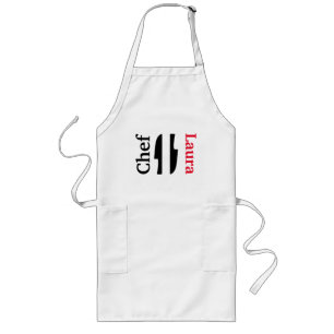 The Chef Personalized Adult Apron Lange Schürze