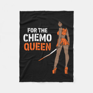 The Chemo Queen Leukemia Awareness Melanin Warrior Fleecedecke