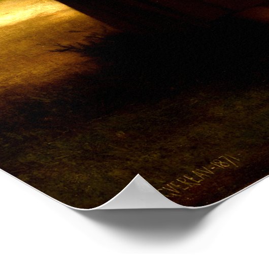 The Cherry Picker William Adolphe Bouguereau 1871 Poster (Ecke)