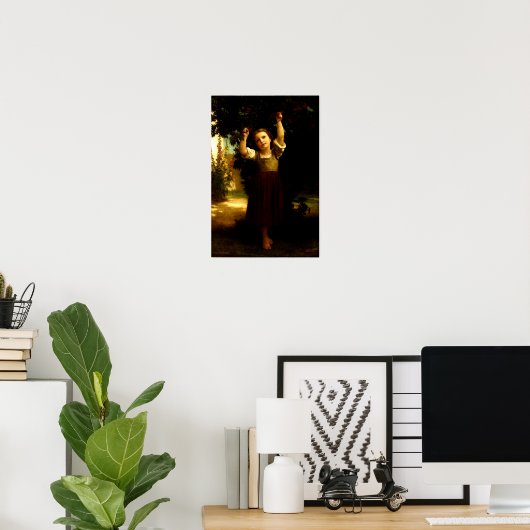 The Cherry Picker William Adolphe Bouguereau 1871 Poster (Heimbüro)