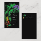 "The Cheshire Cat" von "Alice im Wunderland" Visitenkarte (Vorne/Hinten)