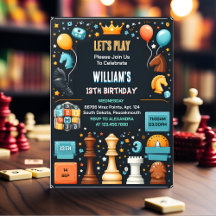 The Chess King and Queen Game Night 13. Geburtstag