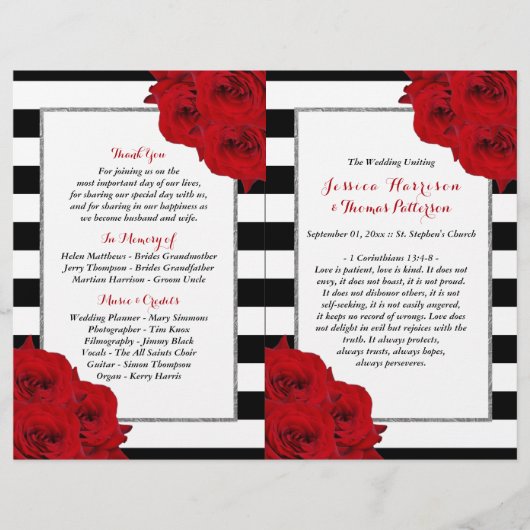 The Chic Modern Luxe Wedding Collection - Rote Ros (Vorderseite)