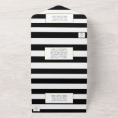 The Chic Modern Luxe Wedding Collection - Rote Ros All In One Einladung (Außenbereich)