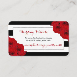 The Chic Modern Luxe Wedding Collection - Rote Ros Begleitkarte