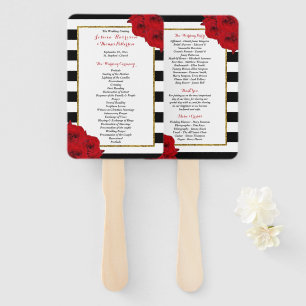 The Chic Modern Luxe Wedding Collection - Rote Ros Fächer