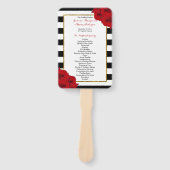 The Chic Modern Luxe Wedding Collection - Rote Ros Fächer (Vorderseite)