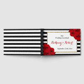 The Chic Modern Luxe Wedding Collection - Rote Ros Gästebuch (Voll)