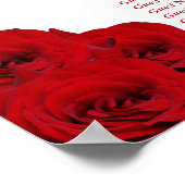 The Chic Modern Luxe Wedding Collection - Rote Ros Poster (Ecke)