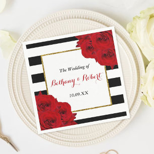 The Chic Modern Luxe Wedding Collection - Rote Ros Serviette