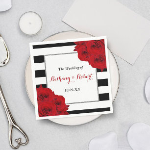 The Chic Modern Luxe Wedding Collection - Rote Ros Serviette