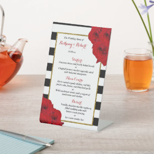 The Chic Modern Luxe Wedding Collection - Rote Ros Sockelschild