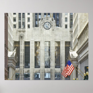 "The Chicago Board of Trade, Chicago, Illinois" Poster