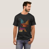 The Chicken Daddy Retro Colour Chicken Poultry Ani T-Shirt (Vorne ganz)