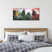The Chicken Ladys 26x12 Starke Leinwand (Insitu (Schlafzimmer))