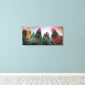 The Chicken Ladys 26x12 Starke Leinwand (Insitu (Holzboden))